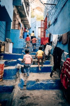 Race Through the Blue Labyrinth