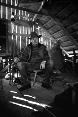 In the attic