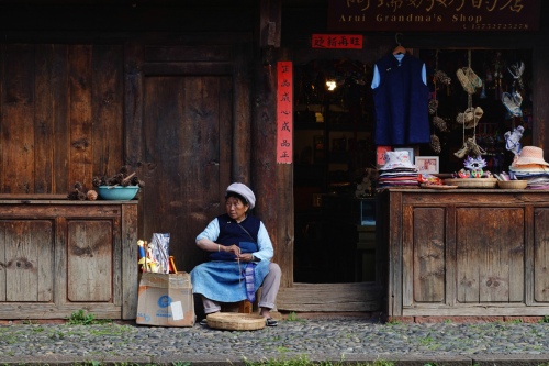 Business in ancient town