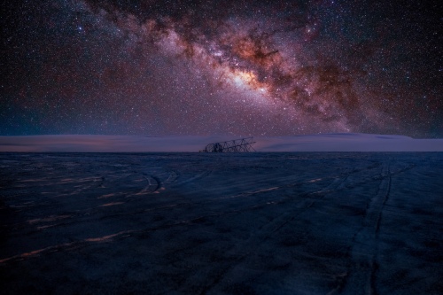 Starry sky over Lop Nur