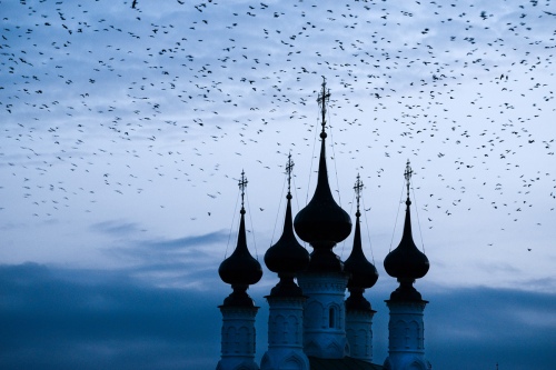 The crow and the church