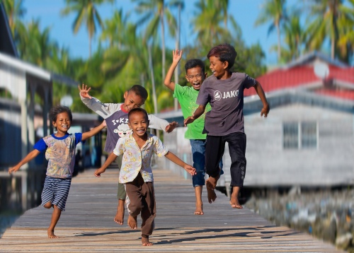 Happy childhood