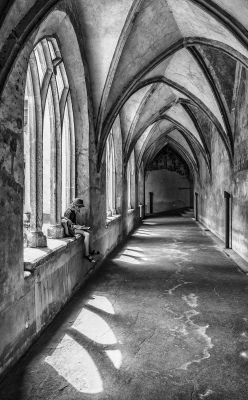 In the cloister 07