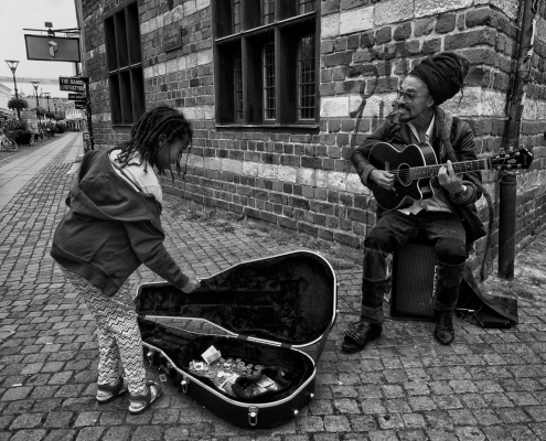 Gatemusikant i Malmo