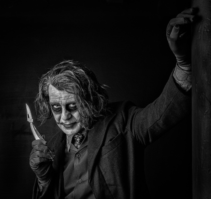 Joker with Knife