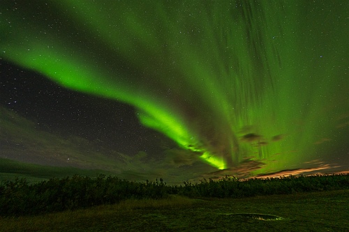 Lights over Alaskan Tundra