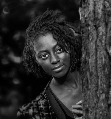Behind a Tree