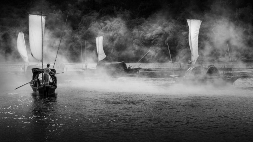 Sails in the fog
