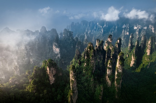Precipitous mountains