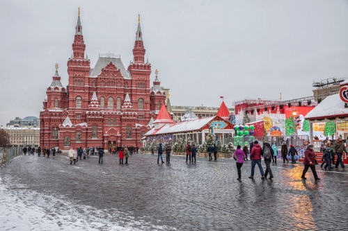 Winter travel in Moscow