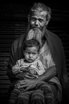 Grandpa and grandchild