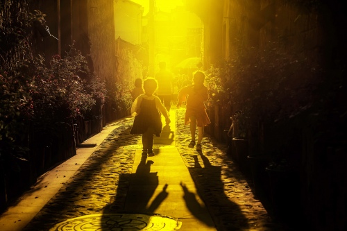 Sunny childhood
