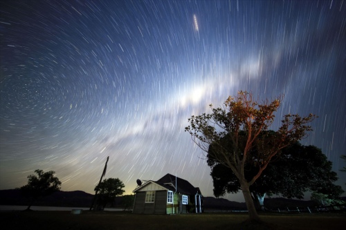 Star trails over Australia