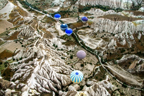 Blue hot ballons