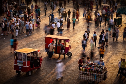 Bustling