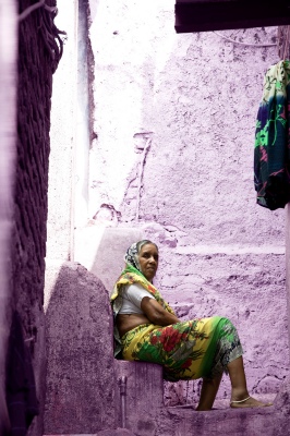 The old woman at the door