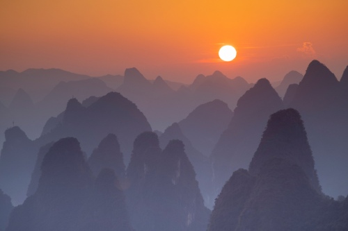 Sunrise in Yangshuo