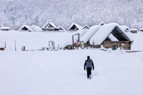 Snow village