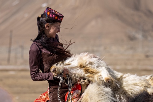 Tajik Girl at the Lamb competition