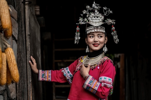 The bride-to-be of Miao Village
