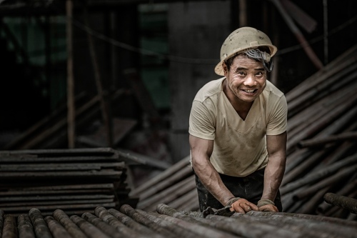 The smile of the painter