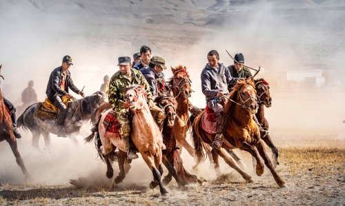 Tajik horsemen