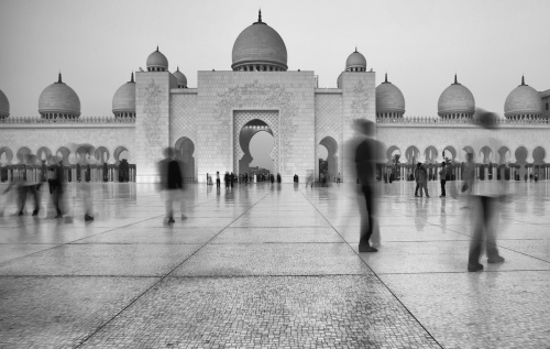 around the mosque