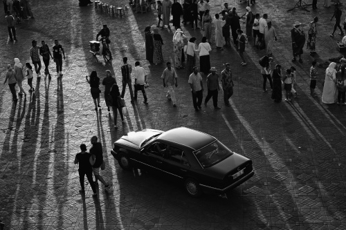 car in the crowd