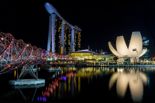  MARINA BAY SANDS AT NIGH