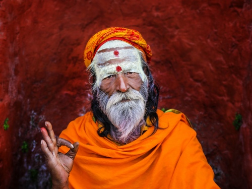 PORTRAIT OF NEPALESE SADHU
