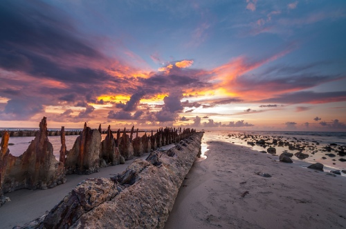 sunset at ilocos