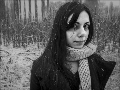 White scarf