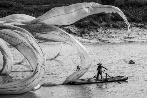 Hanging net in Xiapu