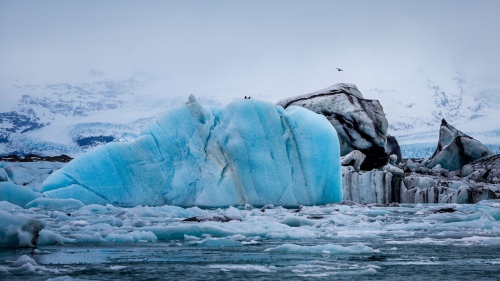 Icebergs in the Glacial lake