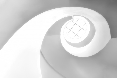 white spiral