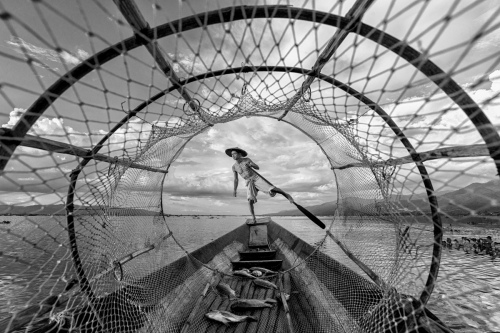 Inle fishing net