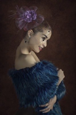  Lady in blue