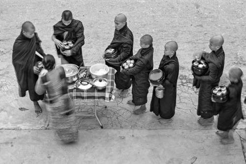 Offering sticky rice