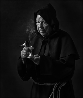 monk incensing