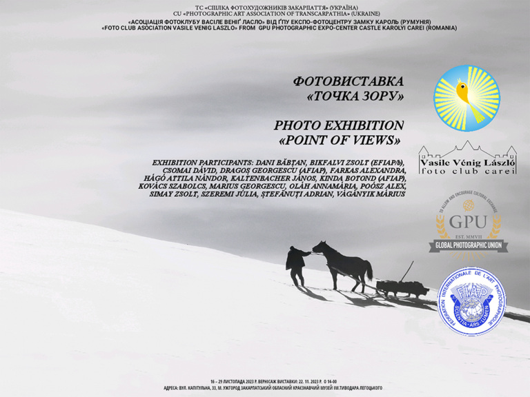Exhibition of the Photoclub Vasile Venig Laszlo from Carei with the title Point of Views