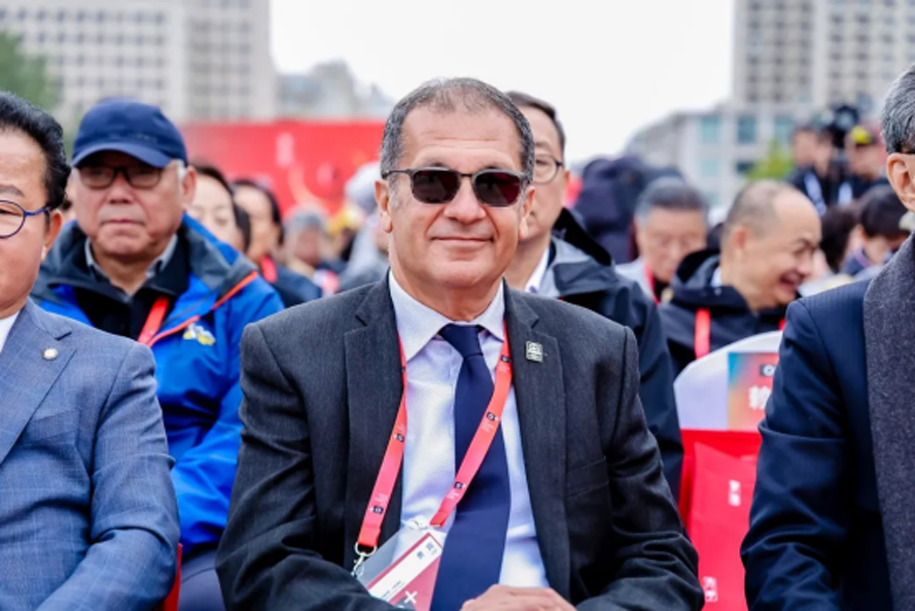 Highlights from the Opening CeremonyGPU President Manolis Metzakis seated among distinguished guests.